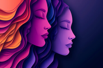 women's day, abstract, vector, creative, event, background