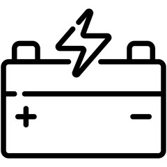 battery line icon