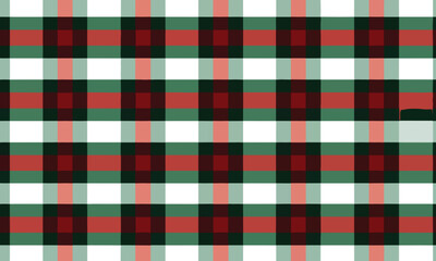 Seamless red, green and white plaid , checkered pattern for tablecloth , wallpaper , decoration , tartan background 