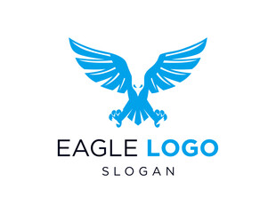 Fototapeta premium The logo design is about Eagle and was created using the Corel Draw 2018 application with a white background.