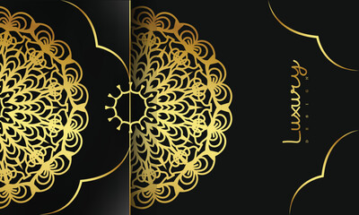 Mandela golden floral ornament pattern , decoration , card ,wedding background  