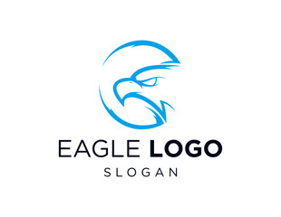 Fototapeta premium The logo design is about Eagle and was created using the Corel Draw 2018 application with a white background.
