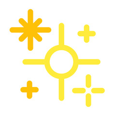 キラキラを表すカラースタイルのアイコン