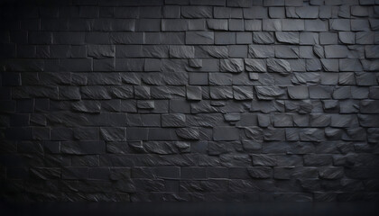Textured black wall.

