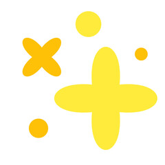 キラキラを表すカラースタイルのアイコン