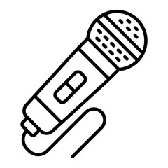   Microphone line icon