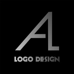 Illetter A logo design with gradient and minimalist style