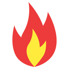 炎を表すカラースタイルのアイコン