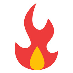炎を表すカラースタイルのアイコン