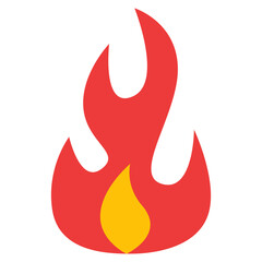 炎を表すカラースタイルのアイコン