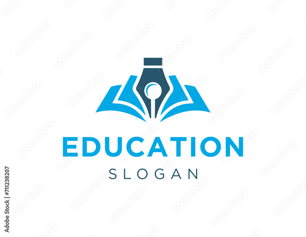 Poster the logo design is about education and was created using the corel draw 2018 application with a whit