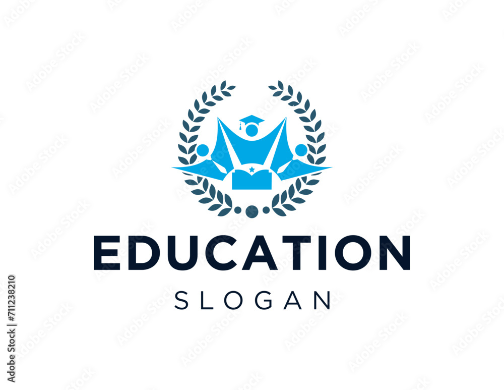 Poster the logo design is about education and was created using the corel draw 2018 application with a whit