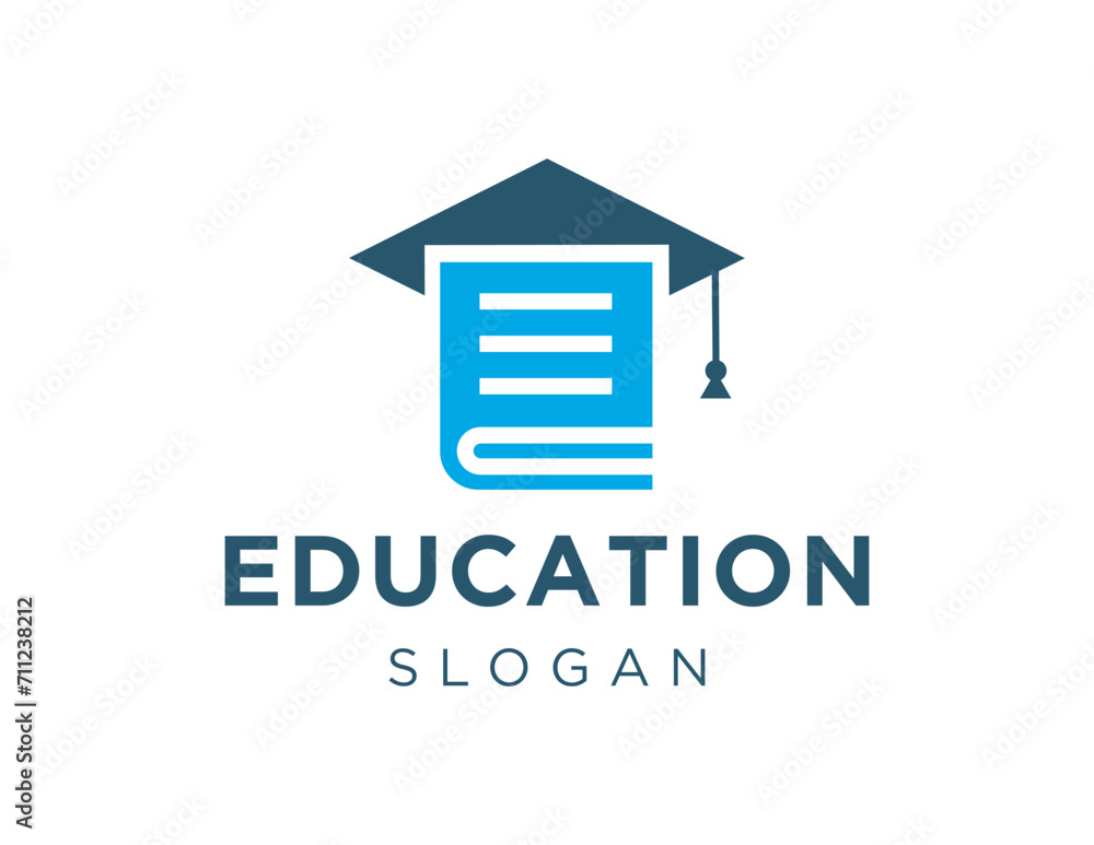 Poster the logo design is about education and was created using the corel draw 2018 application with a whit