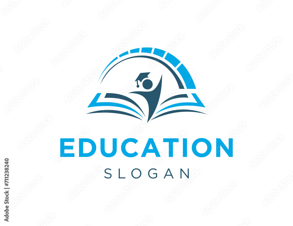 Poster the logo design is about education and was created using the corel draw 2018 application with a whit