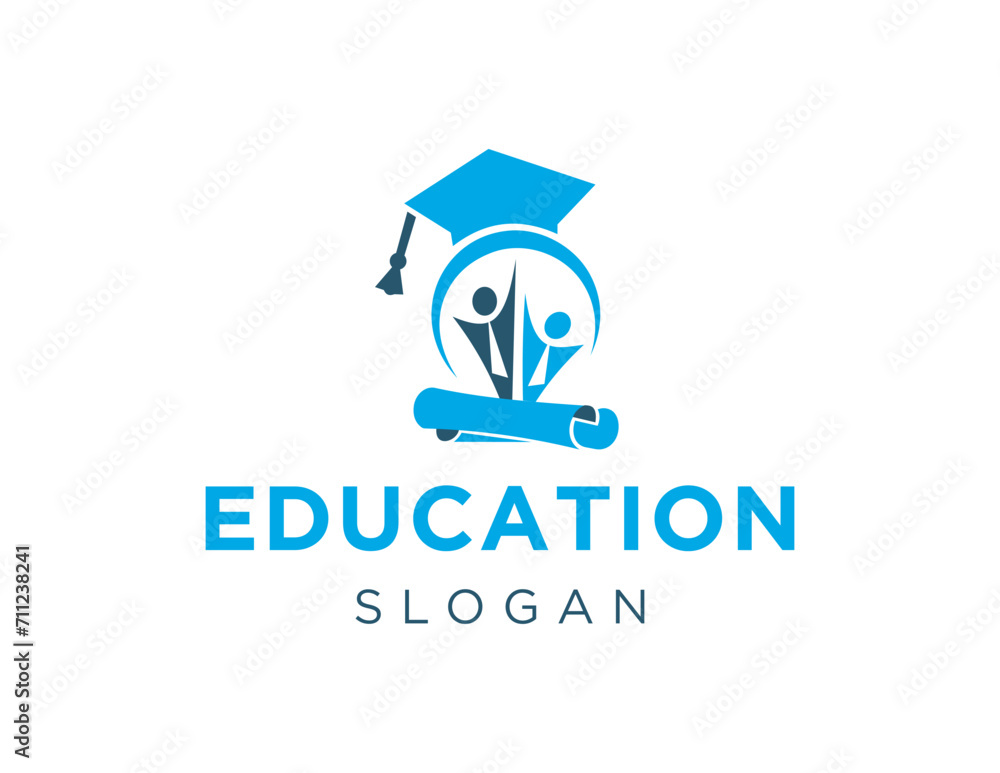 Poster the logo design is about education and was created using the corel draw 2018 application with a whit