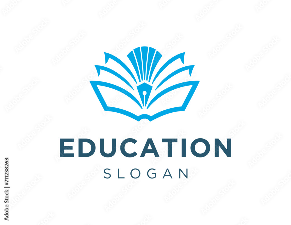 Aufkleber the logo design is about education and was created using the corel draw 2018 application with a whit