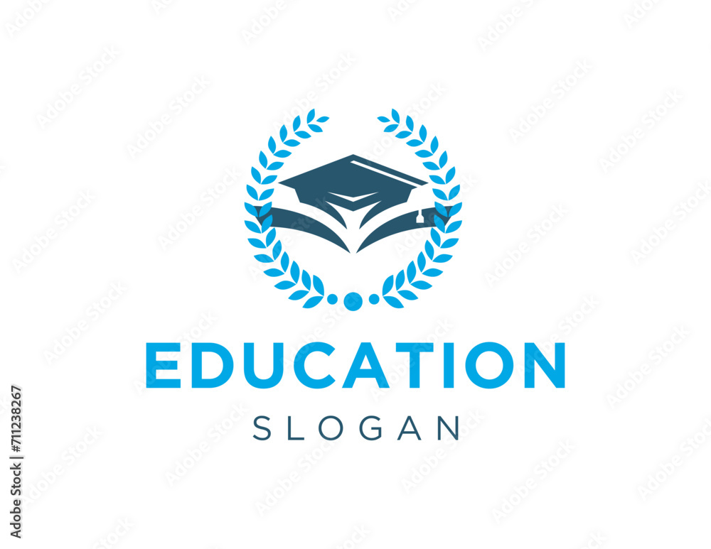 Poster the logo design is about education and was created using the corel draw 2018 application with a whit