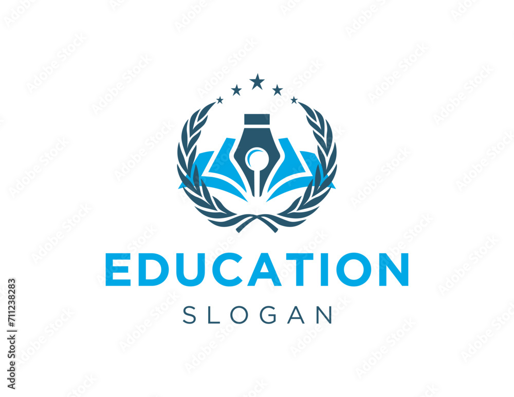 Aufkleber the logo design is about education and was created using the corel draw 2018 application with a whit