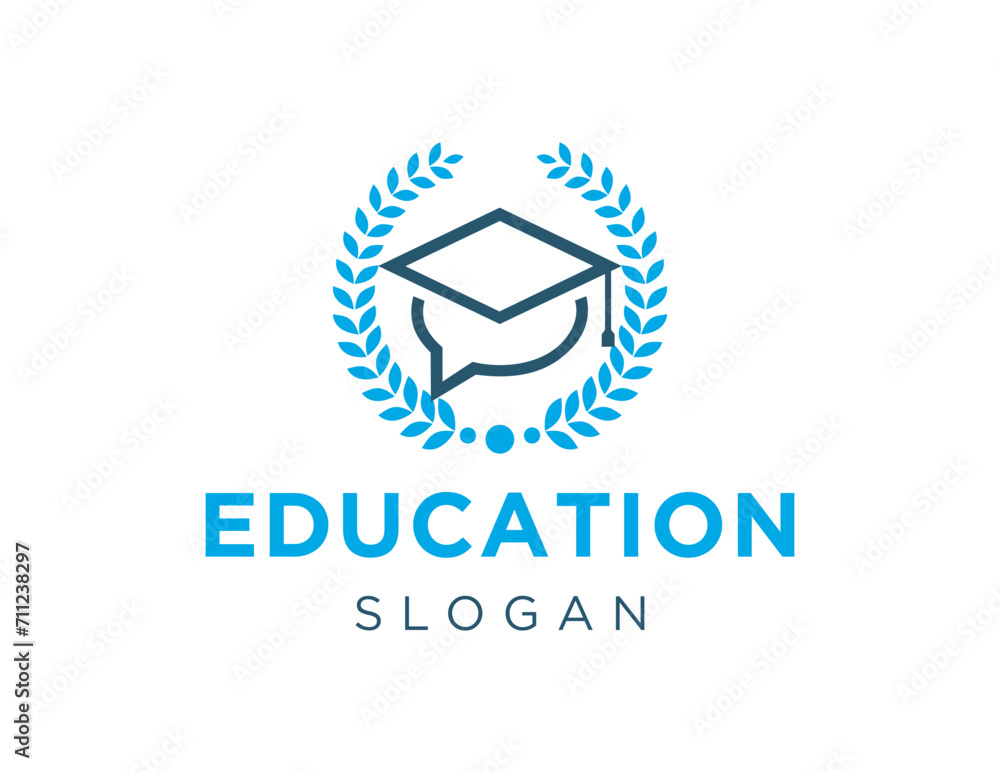 Poster the logo design is about education and was created using the corel draw 2018 application with a whit