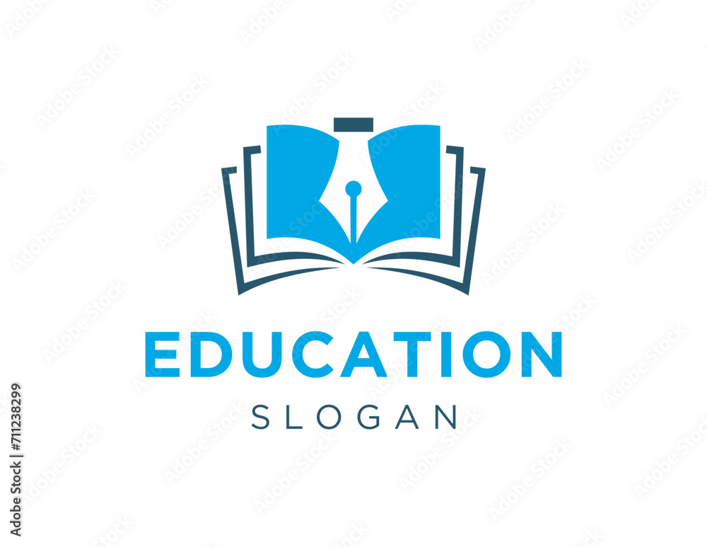 Aufkleber the logo design is about education and was created using the corel draw 2018 application with a whit