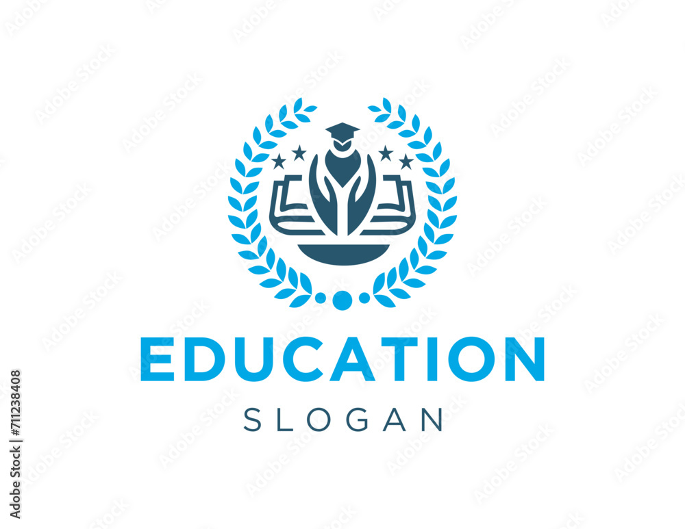 Aufkleber the logo design is about education and was created using the corel draw 2018 application with a whit