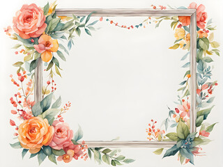 watercolor-illustration-by-featuring-a-minimalist-style-floral-frame