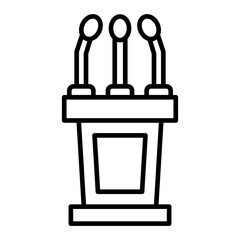   Microphone line icon