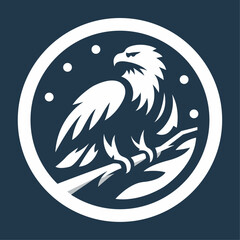 Eagle logo template. Vector illustration of Eagle logo for your business