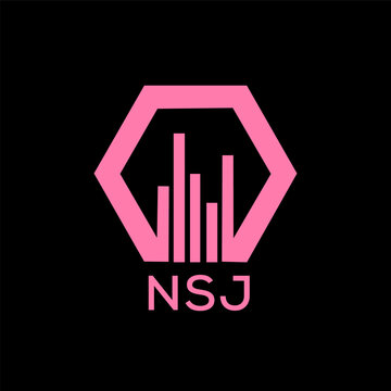 NSJ Letter logo design template vector. NSJ Business abstract connection vector logo. NSJ icon circle logotype.
