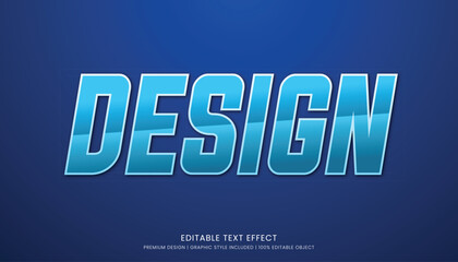 text effect editable template vector design 3d bold style 