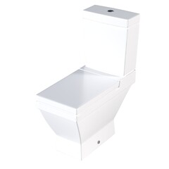 Lavatory pan isolated on a white background, bidet, 3D illustration, and CG render
