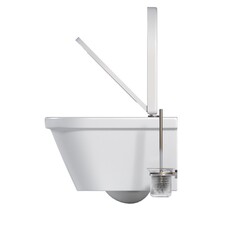 Lavatory pan isolated on a white background, bidet, 3D illustration, and CG render
