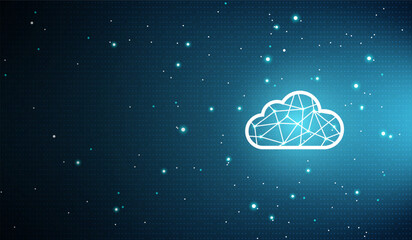 Abstract cloud connection technology background concept