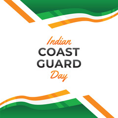 Indian Coast Guard Day Design Illustration