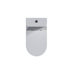 Lavatory pan isolated on a transparent background, bidet, 3D illustration, and CG render