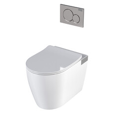 Lavatory pan isolated on a transparent background, bidet, 3D illustration, and CG render