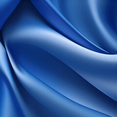 Beautiful gradient blue satin fabric abstrack wallpaper background