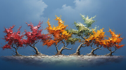 Fototapeta premium fire in the woods