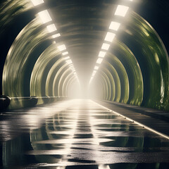 tunnel of light Generative AI