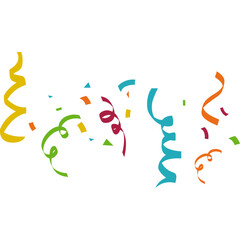 Flat Confetti Illustration