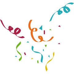 Fototapeta premium Flat Confetti Illustration