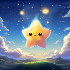 star and clouds