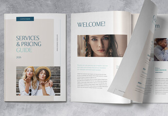 Services and Pricing Guide Template Brochure