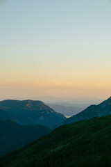 Fototapeta premium Sunset over the Hills