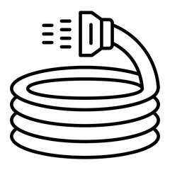   Water Hose line icon