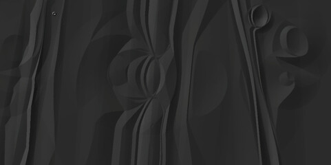 Black crumpled paper background texture pattern overlay. wrinkled high resolution arts craft and Seamless white crumpled paper.