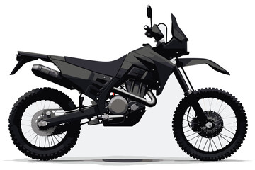 Fototapeta na wymiar New creative motorcycle silhouette black and white vector.