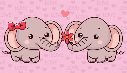 cute elephant illustration pattern, vector, for fabrics, children's background