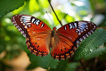 Fototapeta premium black and yellow combination butterfly. Generative Ai