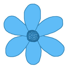 blue flower illustration image